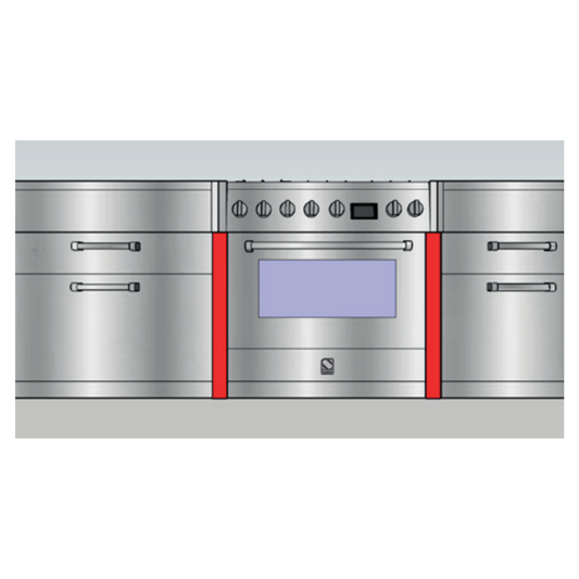 Genesi Stainless Steel Front Cover — In-Line or Island