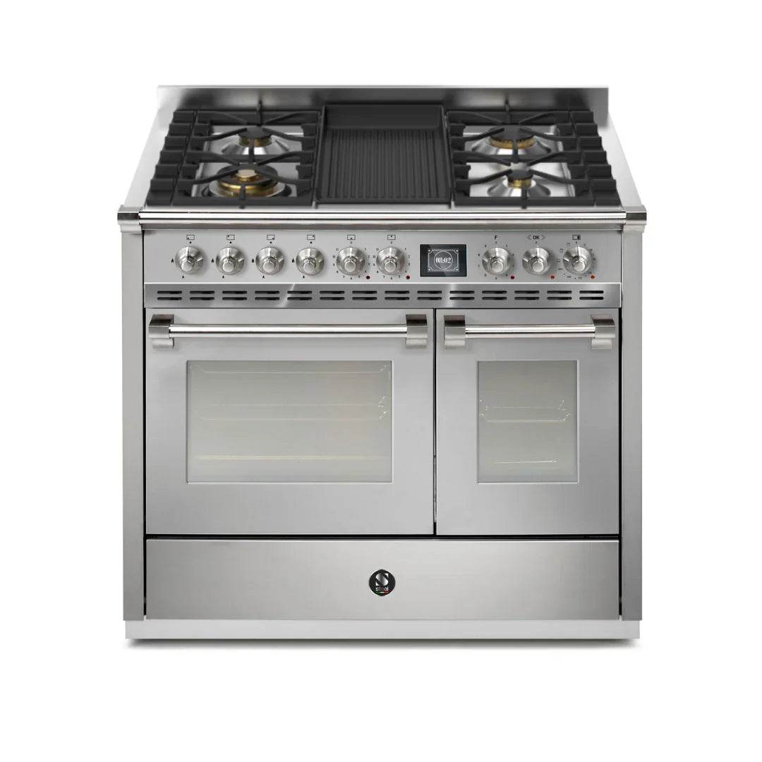 STEEL Cucine Ascot 100/2 - Mixed Hobs - Carvers Interiors - Cookers and Bathroom Showroom Wolverhampton