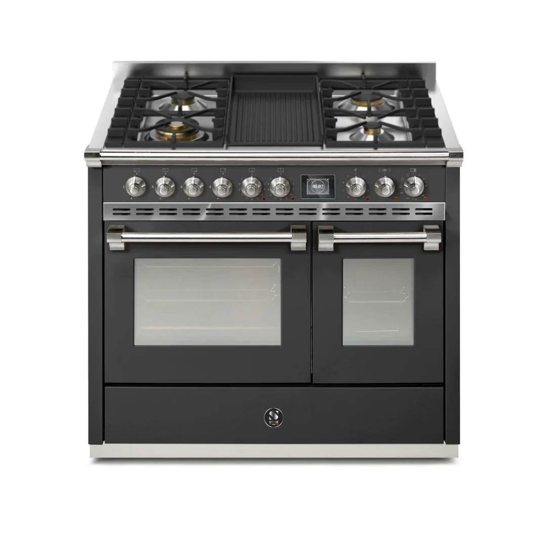 STEEL Cucine Ascot 100/2 - Mixed Hobs - Carvers Interiors - Cookers and Bathroom Showroom Wolverhampton