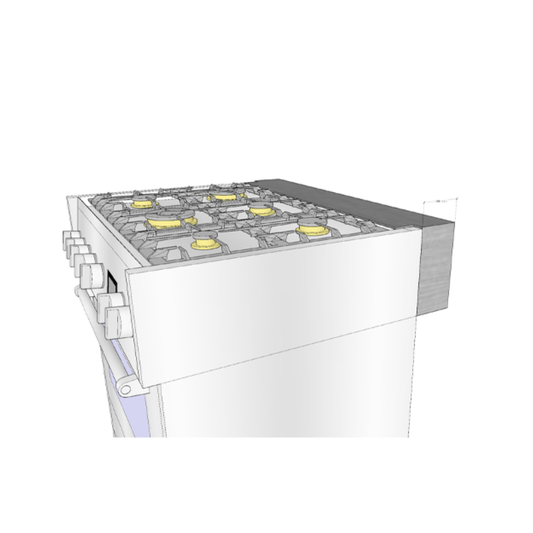 Ascot Cooker/Modular Unit - Stainless Steel Spacer