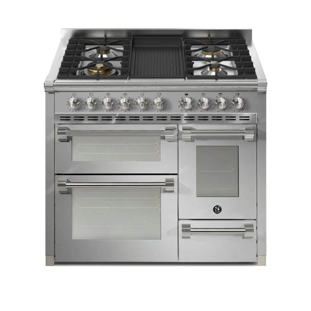 STEEL Cucine Ascot 100/3 - Mixed Hobs - Carvers Interiors - Cookers and Bathroom Showroom Wolverhampton
