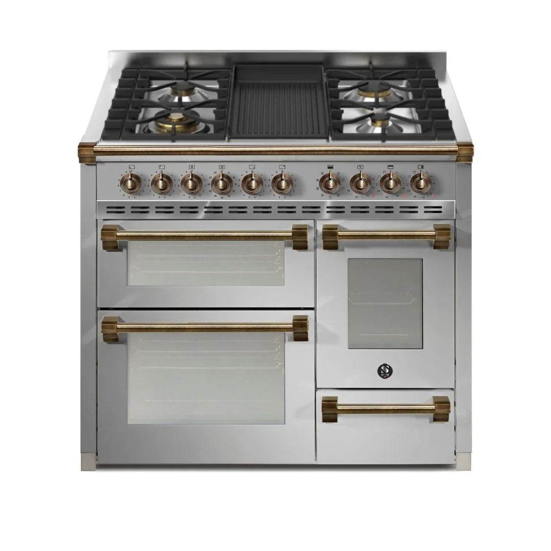STEEL Cucine Ascot 100/3 - Mixed Hobs - Carvers Interiors - Cookers and Bathroom Showroom Wolverhampton