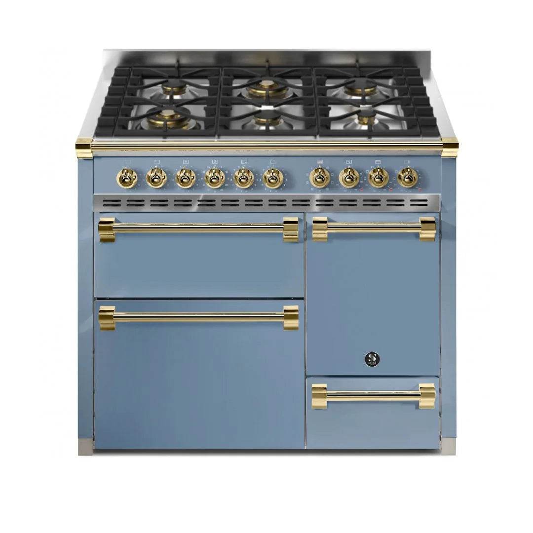 STEEL Cucine Ascot 100/3 - Solid Door - Gas Fuel - Carvers Interiors - Cookers and Bathroom Showroom Wolverhampton