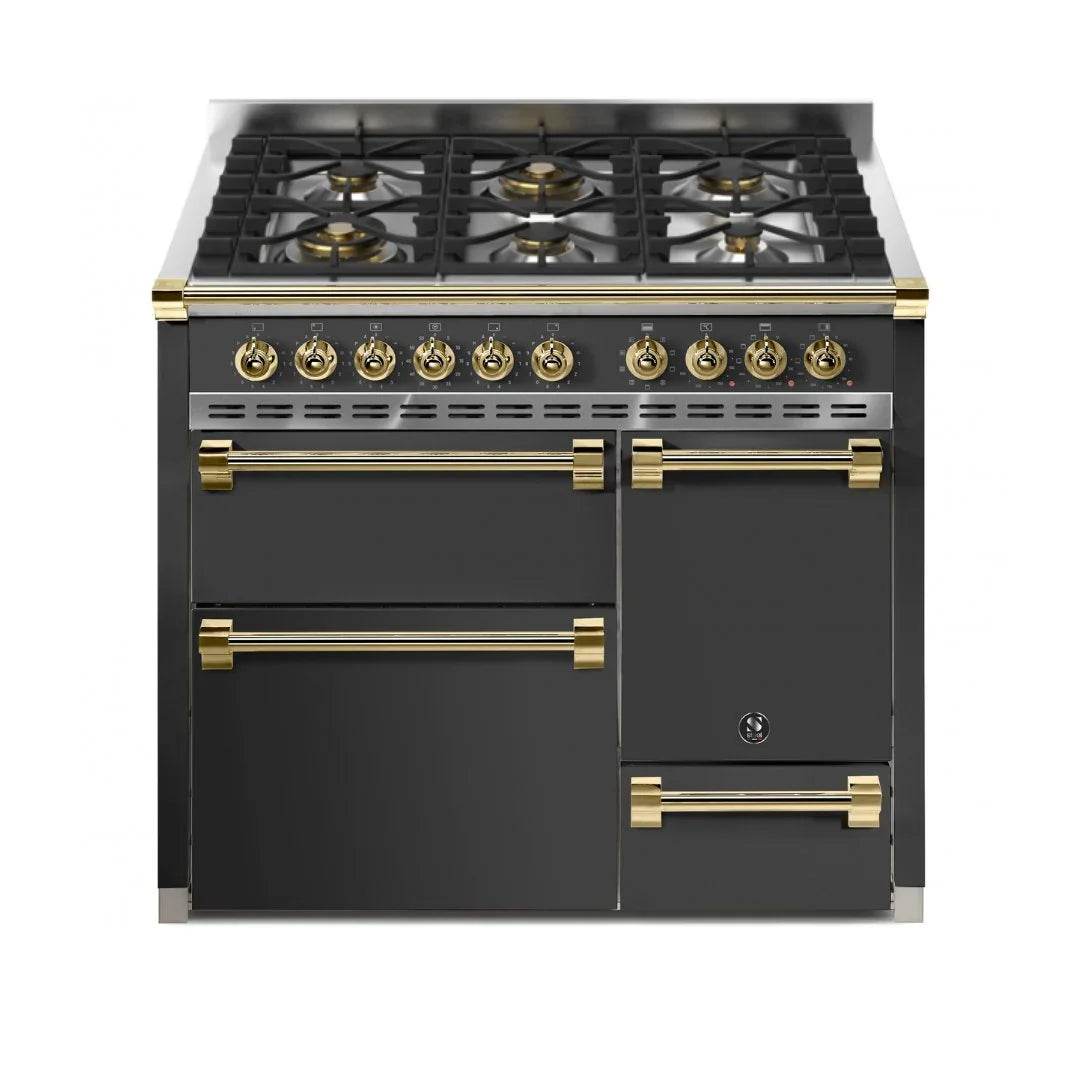STEEL Cucine Ascot 100/3 - Solid Door - Gas Fuel - Carvers Interiors - Cookers and Bathroom Showroom Wolverhampton