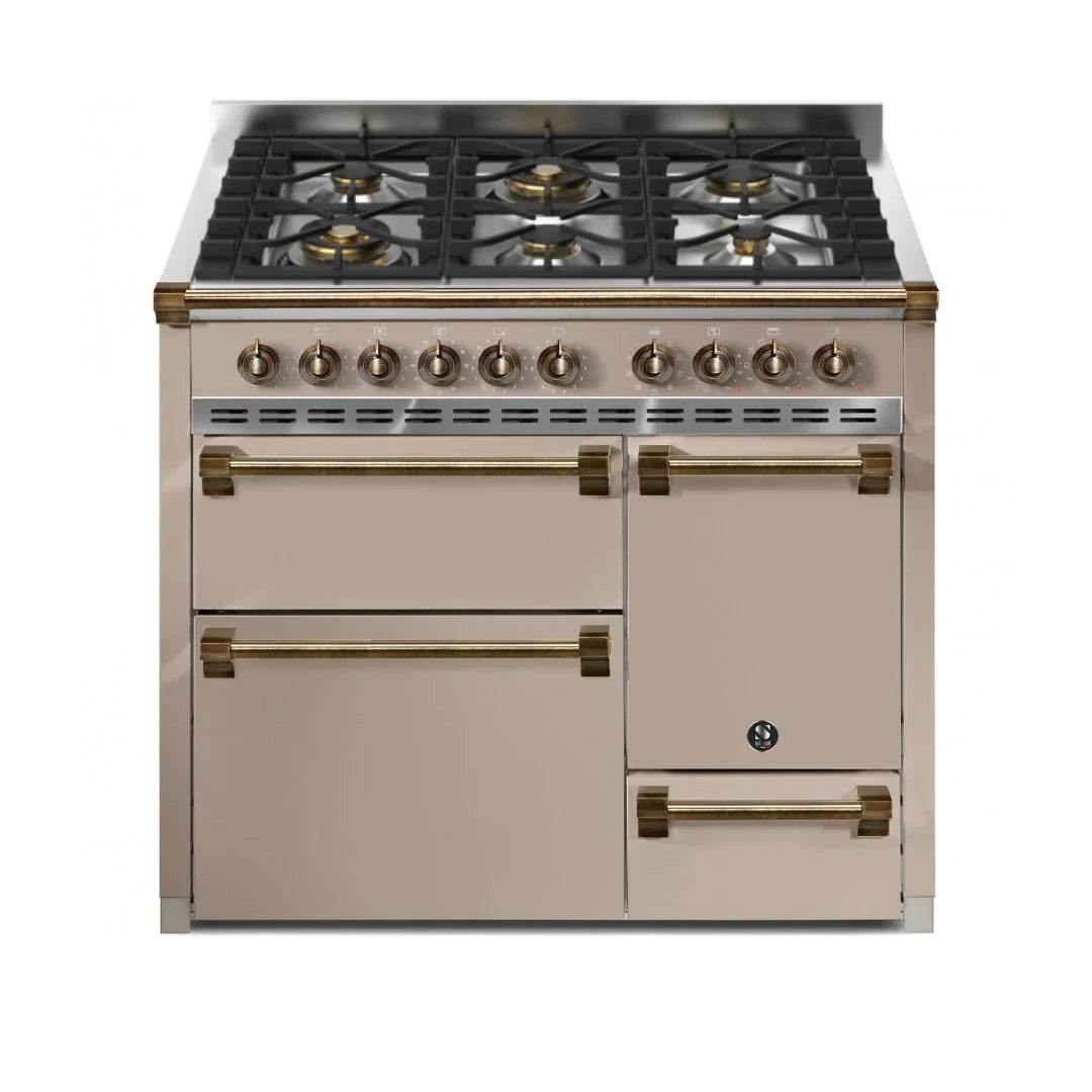 STEEL Cucine Ascot 100/3 - Solid Door - Gas Fuel - Carvers Interiors - Cookers and Bathroom Showroom Wolverhampton