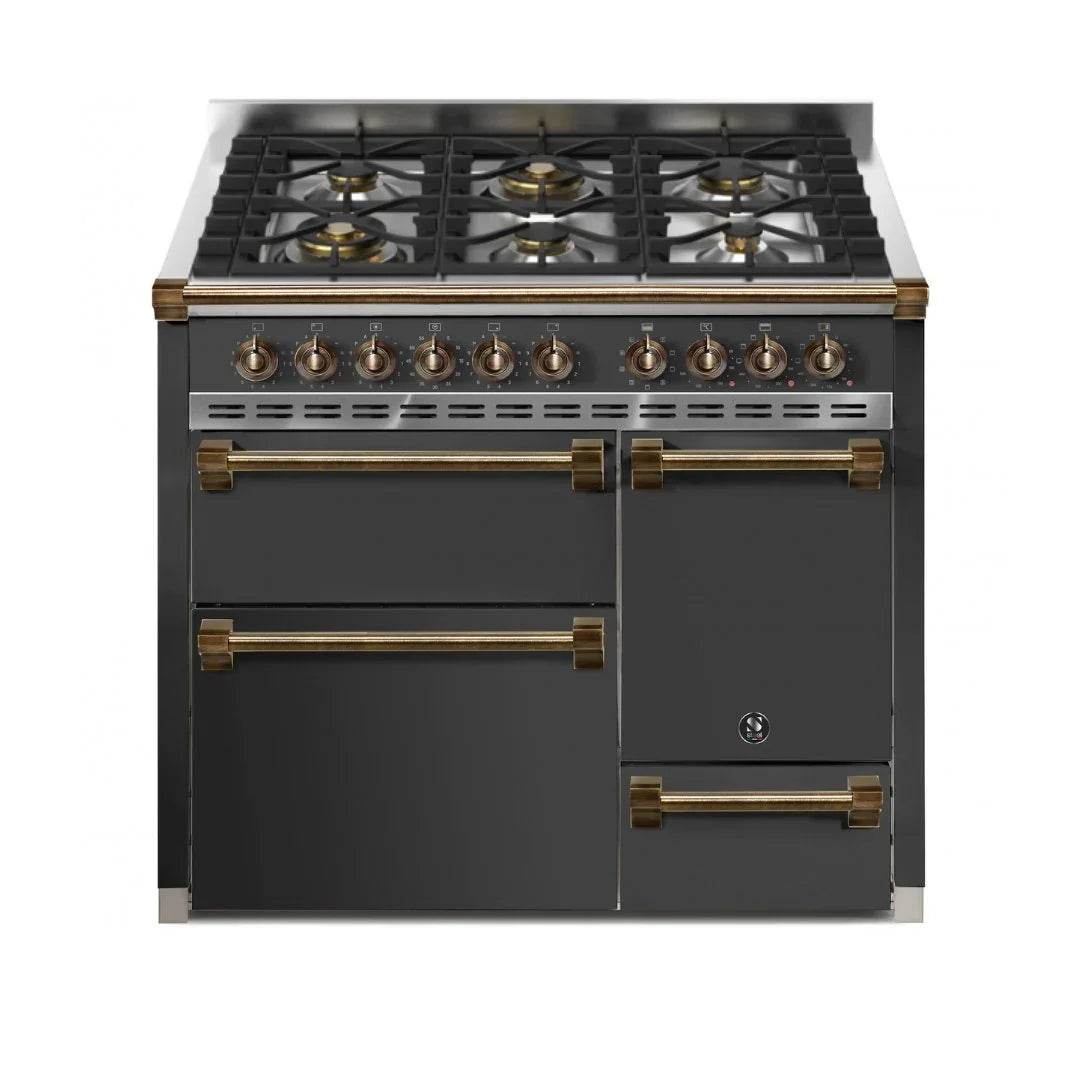 STEEL Cucine Ascot 100/3 - Solid Door - Gas Fuel - Carvers Interiors - Cookers and Bathroom Showroom Wolverhampton