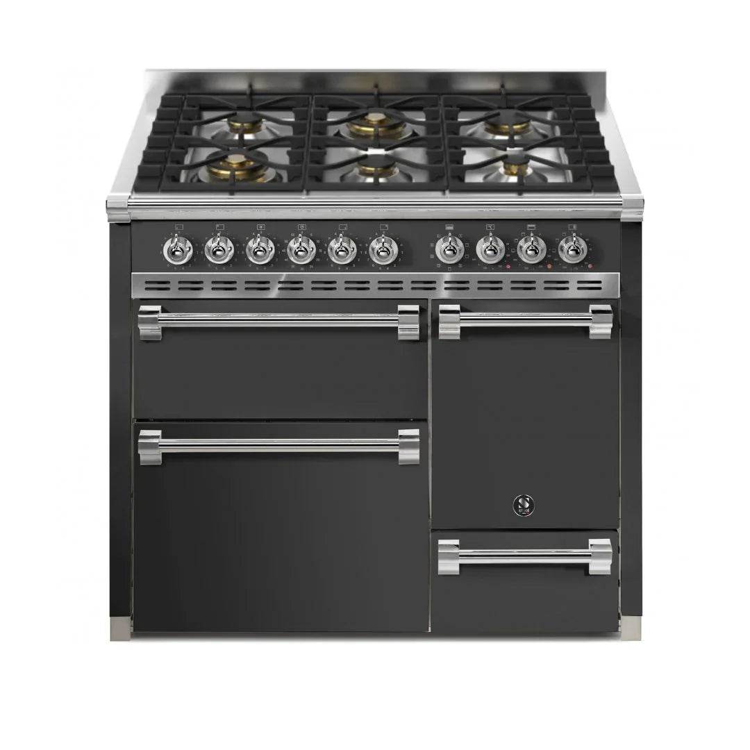 STEEL Cucine Ascot 100/3 - Solid Door - Gas Fuel - Carvers Interiors - Cookers and Bathroom Showroom Wolverhampton