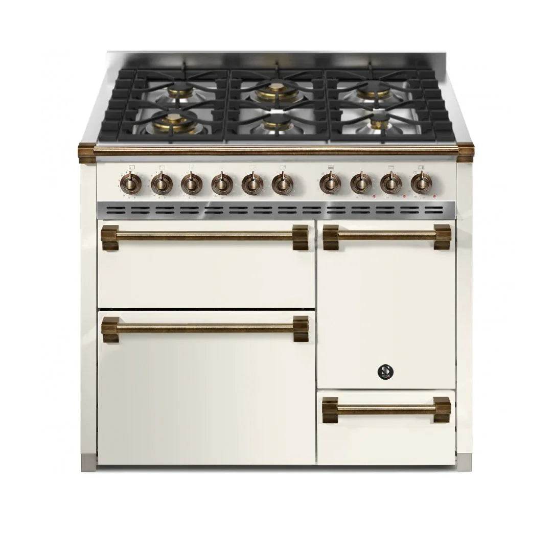 STEEL Cucine Ascot 100/3 - Solid Door - Gas Fuel - Carvers Interiors - Cookers and Bathroom Showroom Wolverhampton