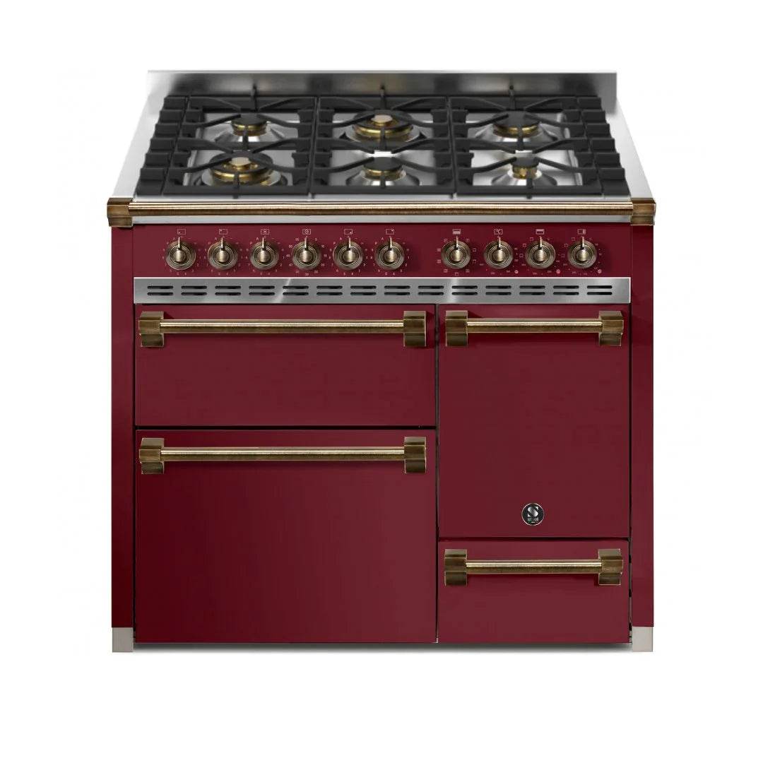 STEEL Cucine Ascot 100/3 - Solid Door - Gas Fuel - Carvers Interiors - Cookers and Bathroom Showroom Wolverhampton