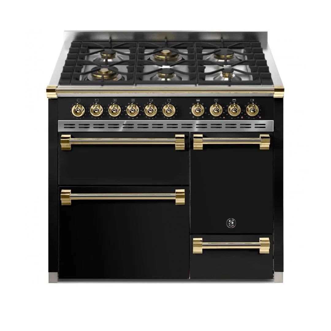 STEEL Cucine Ascot 100/3 - Solid Door - Gas Fuel - Carvers Interiors - Cookers and Bathroom Showroom Wolverhampton