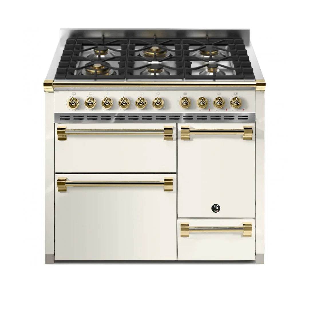 STEEL Cucine Ascot 100/3 - Solid Door - Gas Fuel - Carvers Interiors - Cookers and Bathroom Showroom Wolverhampton
