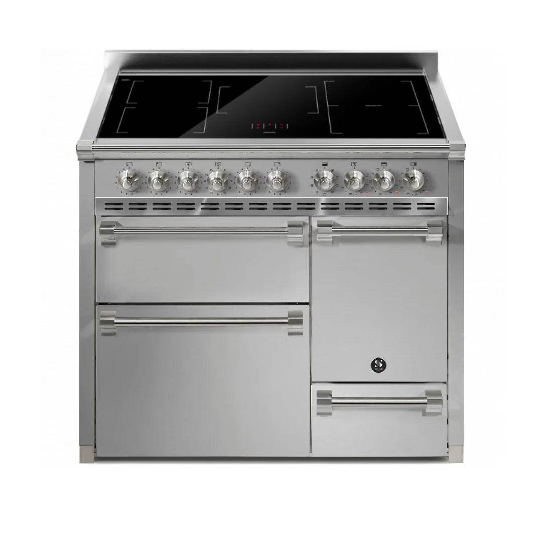 STEEL Cucine Ascot 100/3 - Solid Door - Induction - Carvers Interiors - Cookers and Bathroom Showroom Wolverhampton