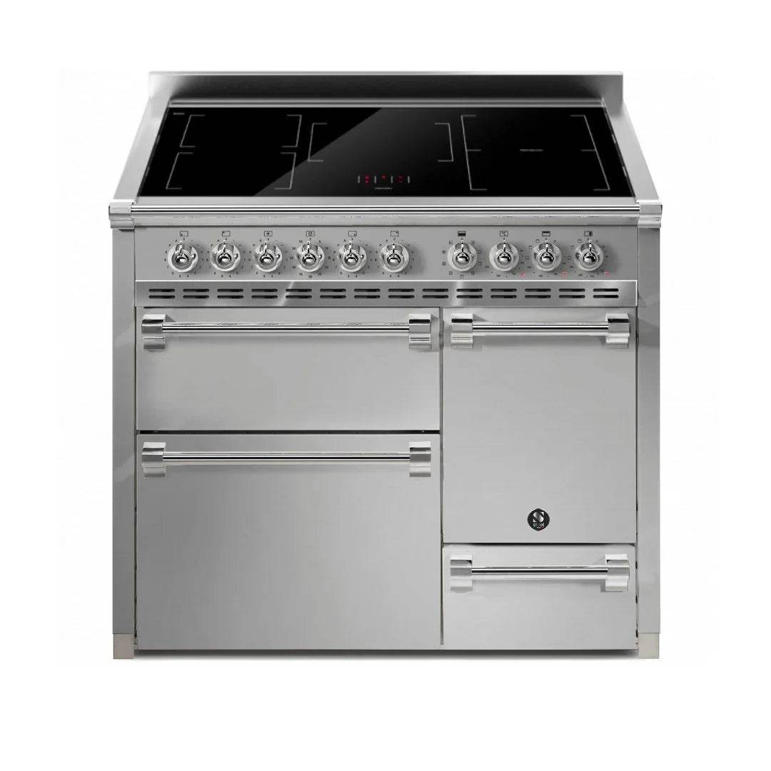 STEEL Cucine Ascot 100/3 - Solid Door - Induction - Carvers Interiors - Cookers and Bathroom Showroom Wolverhampton
