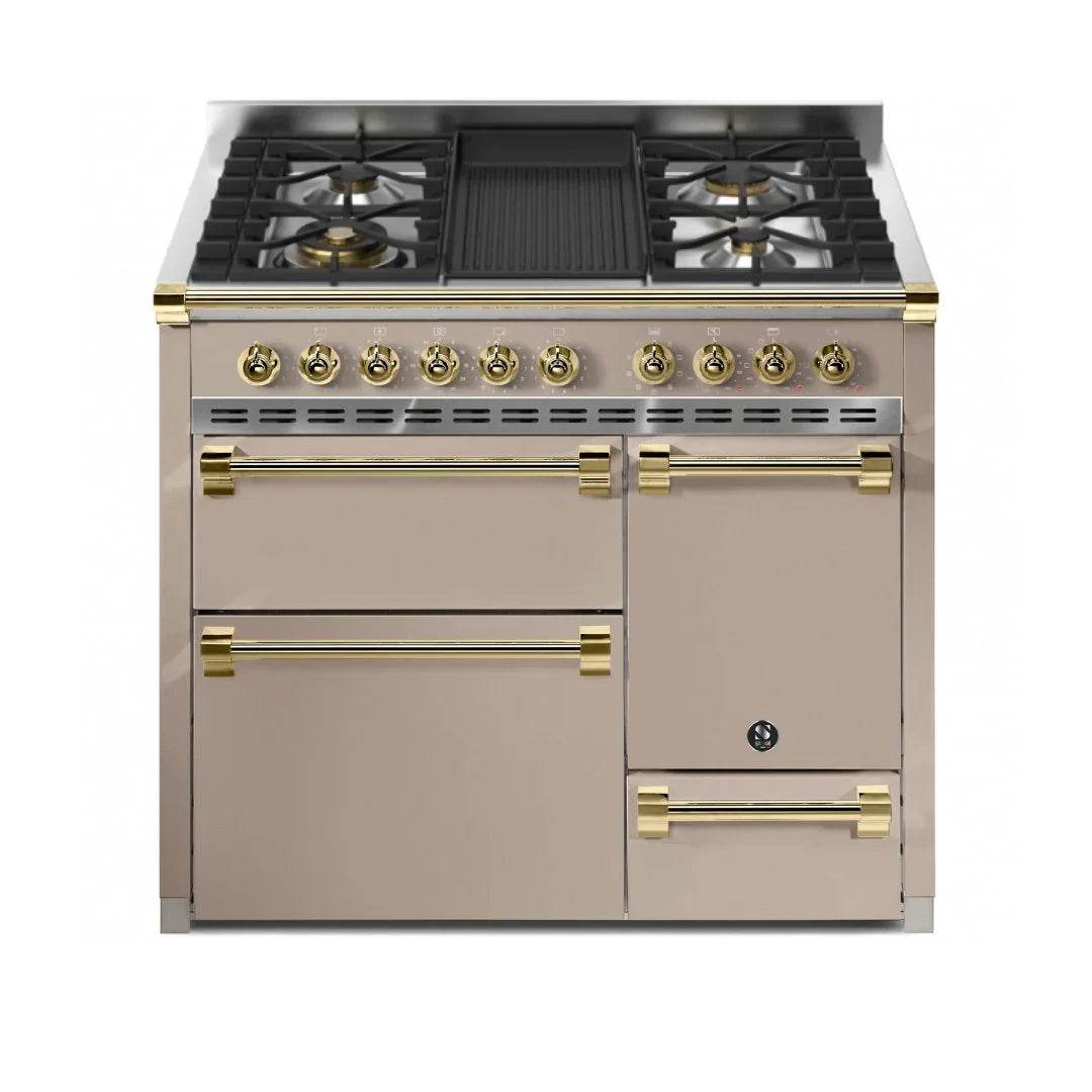 STEEL Cucine Ascot 100/3 - Solid Door - Mixed Hobs - Carvers Interiors - Cookers and Bathroom Showroom Wolverhampton