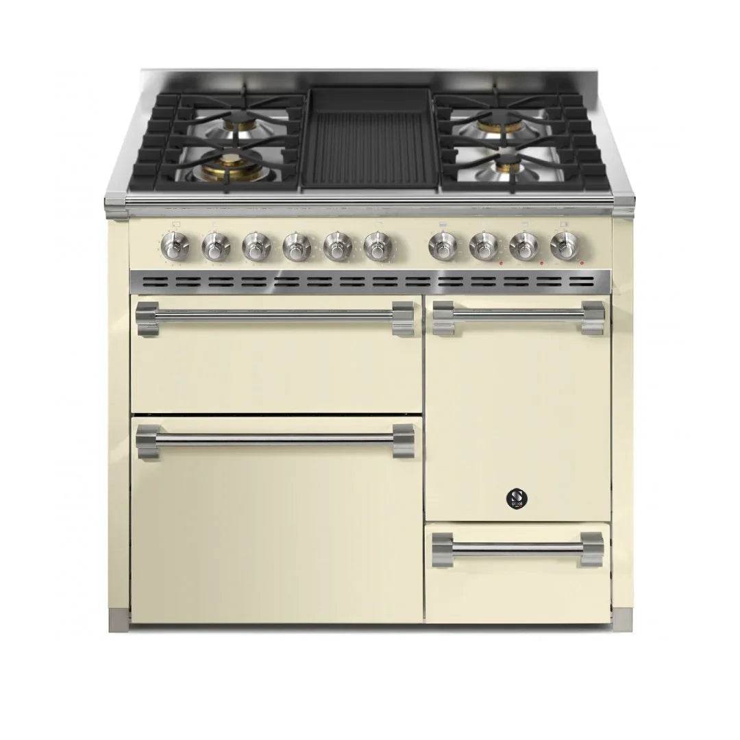STEEL Cucine Ascot 100/3 - Solid Door - Mixed Hobs - Carvers Interiors - Cookers and Bathroom Showroom Wolverhampton
