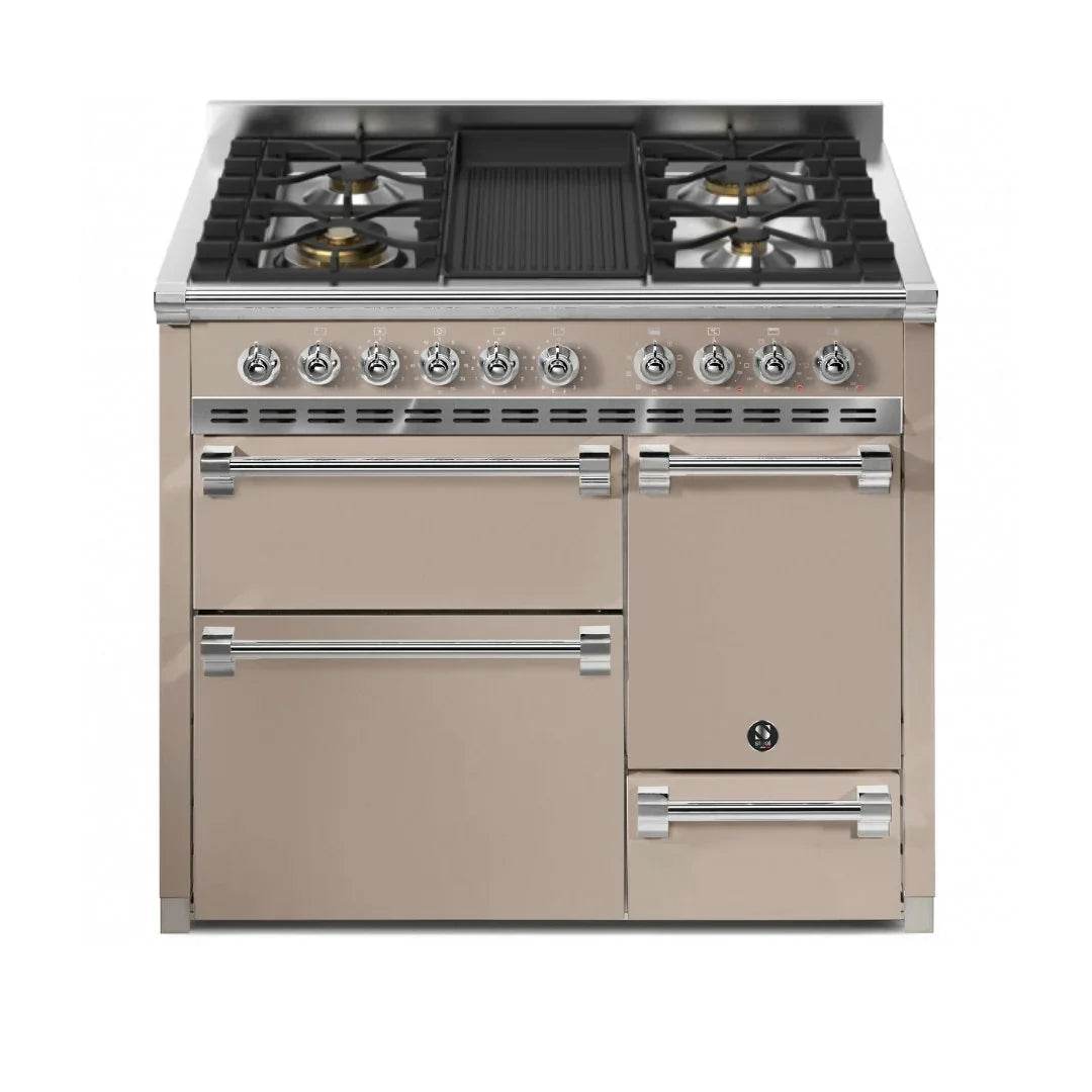 STEEL Cucine Ascot 100/3 - Solid Door - Mixed Hobs - Carvers Interiors - Cookers and Bathroom Showroom Wolverhampton