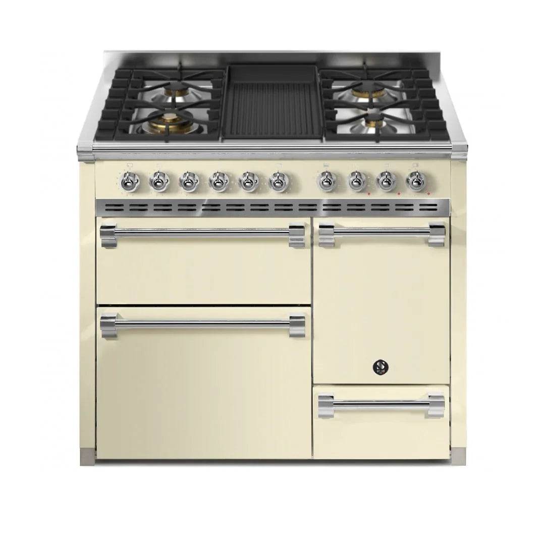 STEEL Cucine Ascot 100/3 - Solid Door - Mixed Hobs - Carvers Interiors - Cookers and Bathroom Showroom Wolverhampton