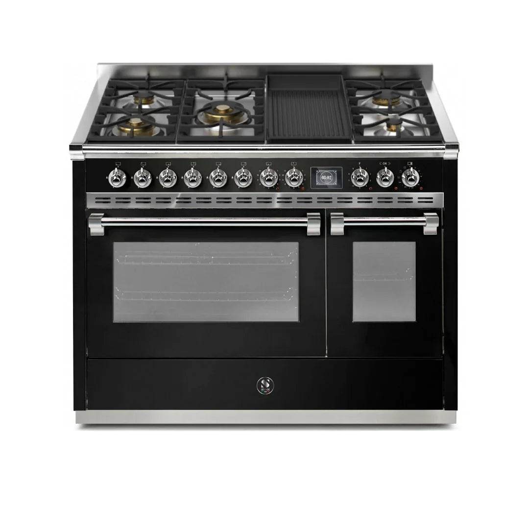 STEEL Cucine Ascot 120 cm - 5 Burners - Gas Fuel - Carvers Interiors - Cookers and Bathroom Showroom Wolverhampton