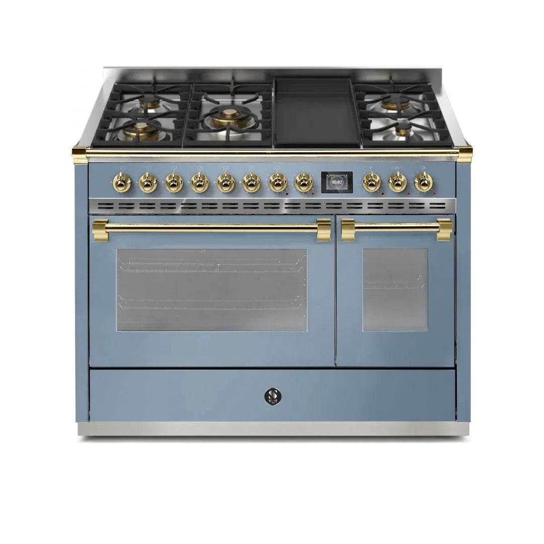 STEEL Cucine Ascot 120 cm - 5 Burners - Gas Fuel - Carvers Interiors - Steel Cucine
