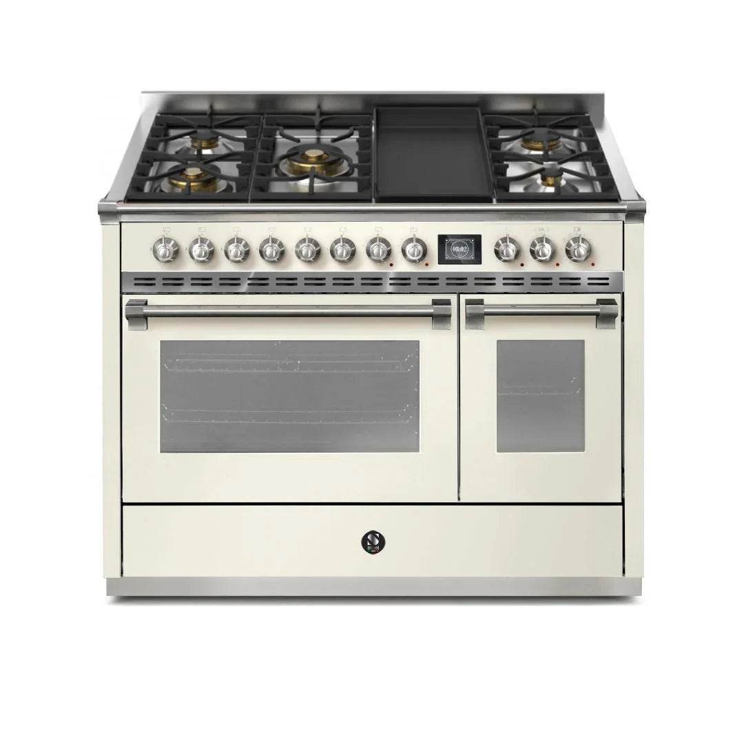 STEEL Cucine Ascot 120 cm - 5 Burners - Gas Fuel - Carvers Interiors - Cookers and Bathroom Showroom Wolverhampton