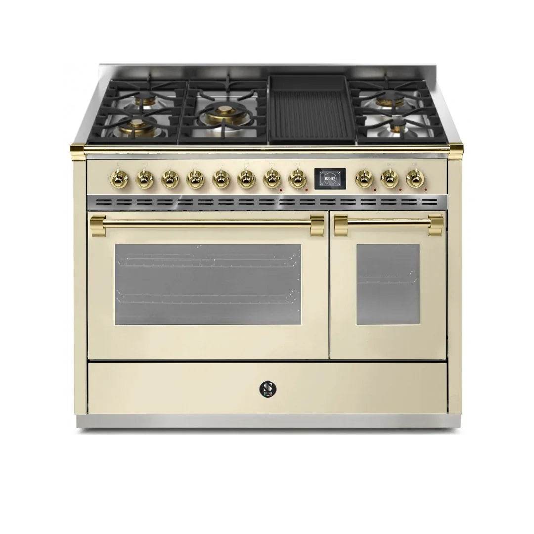 STEEL Cucine Ascot 120 cm - 5 Burners - Gas Fuel - Carvers Interiors - Steel Cucine