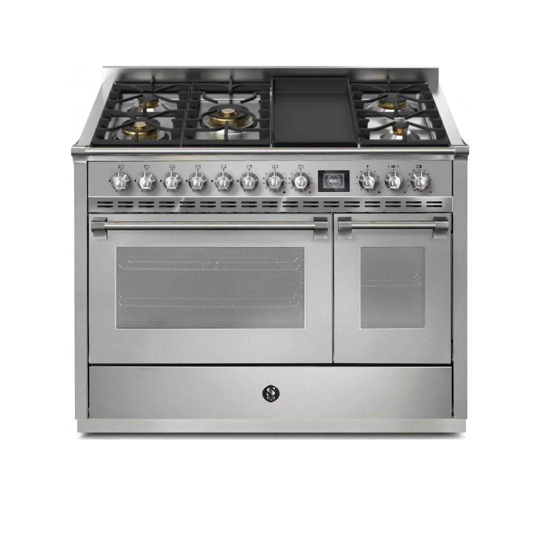 STEEL Cucine Ascot 120 cm - 5 Burners - Gas Fuel - Carvers Interiors - Cookers and Bathroom Showroom Wolverhampton