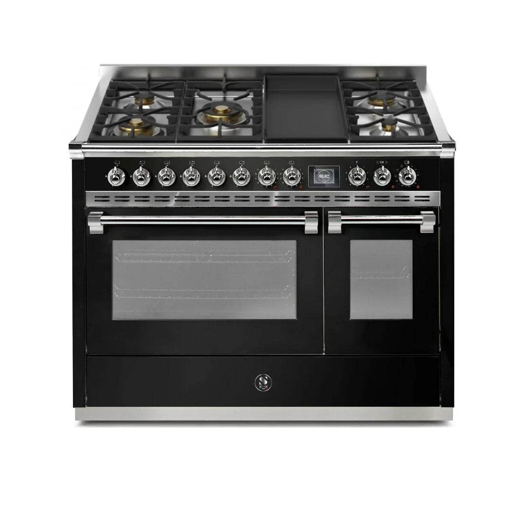 STEEL Cucine Ascot 120 cm - 5 Burners - Gas Fuel - Carvers Interiors - Cookers and Bathroom Showroom Wolverhampton