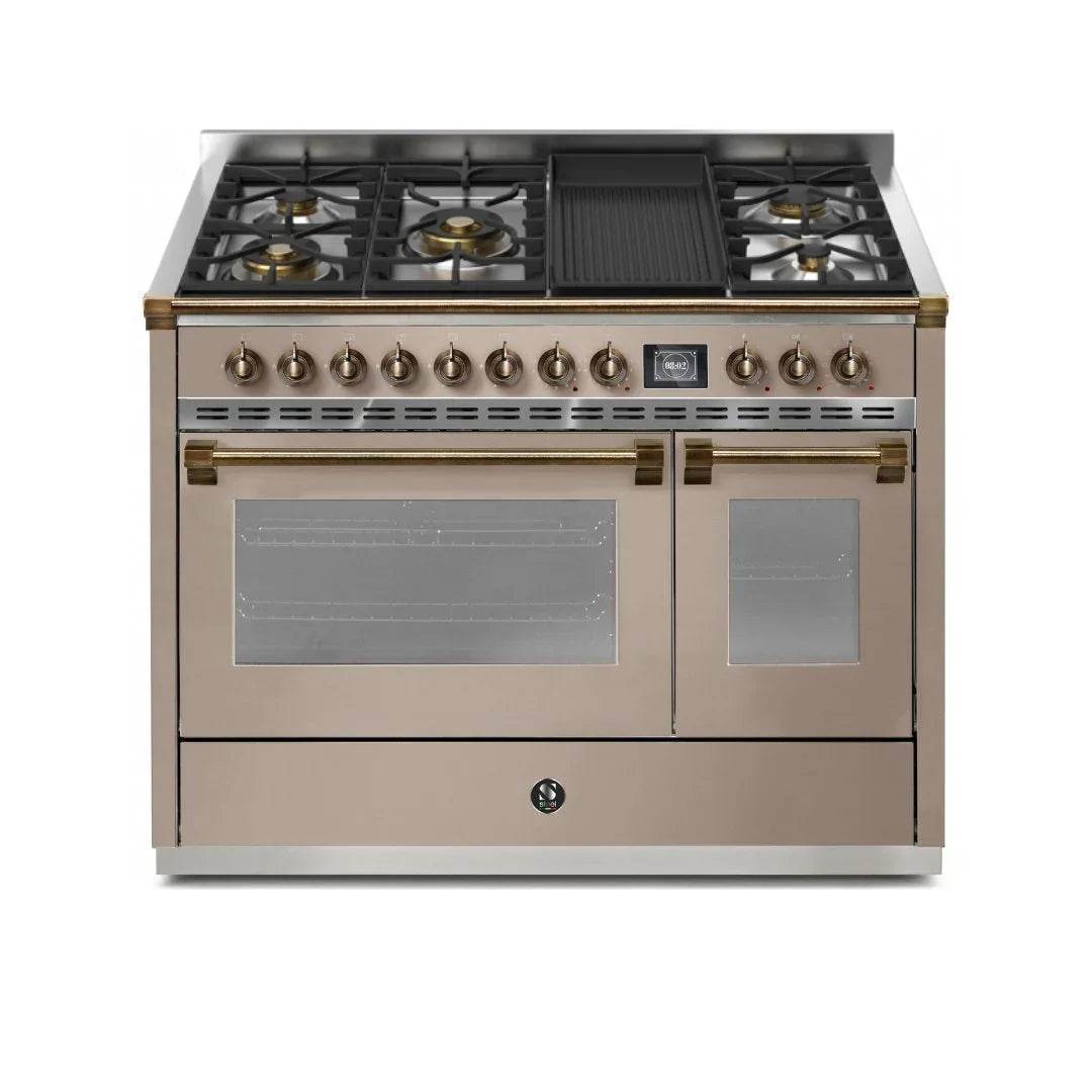 STEEL Cucine Ascot 120 cm - 5 Burners - Gas Fuel - Carvers Interiors - Cookers and Bathroom Showroom Wolverhampton