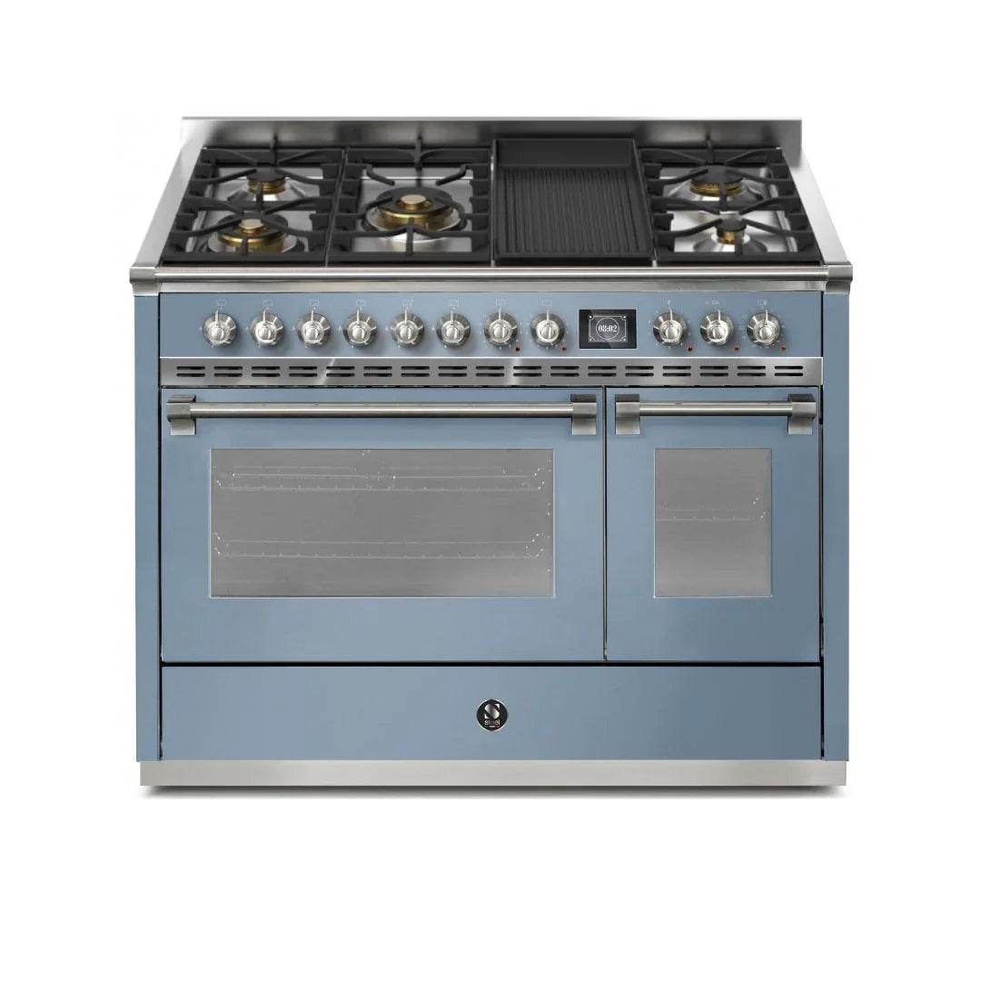 STEEL Cucine Ascot 120 cm - 5 Burners - Gas Fuel - Carvers Interiors - Cookers and Bathroom Showroom Wolverhampton