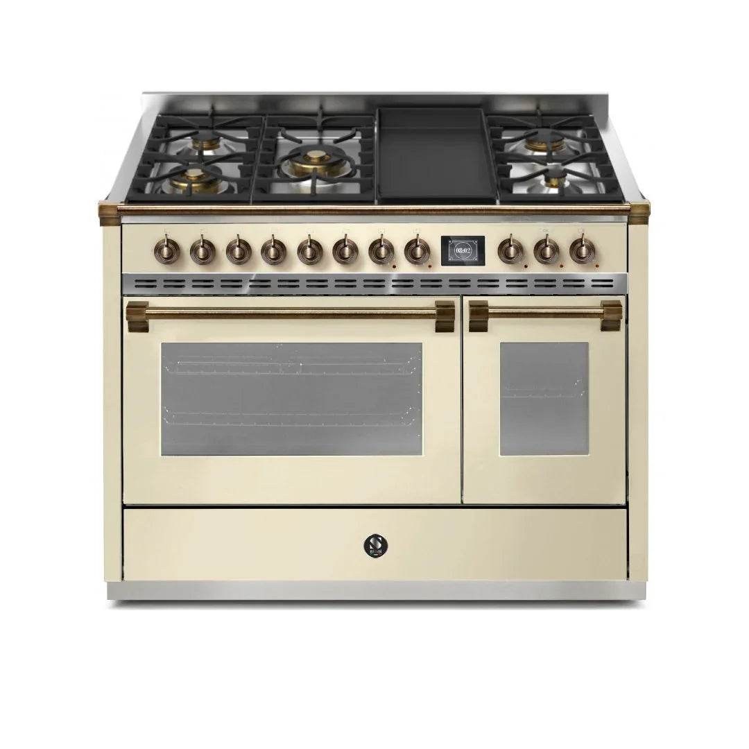 STEEL Cucine Ascot 120 cm - 5 Burners - Gas Fuel - Carvers Interiors - Steel Cucine