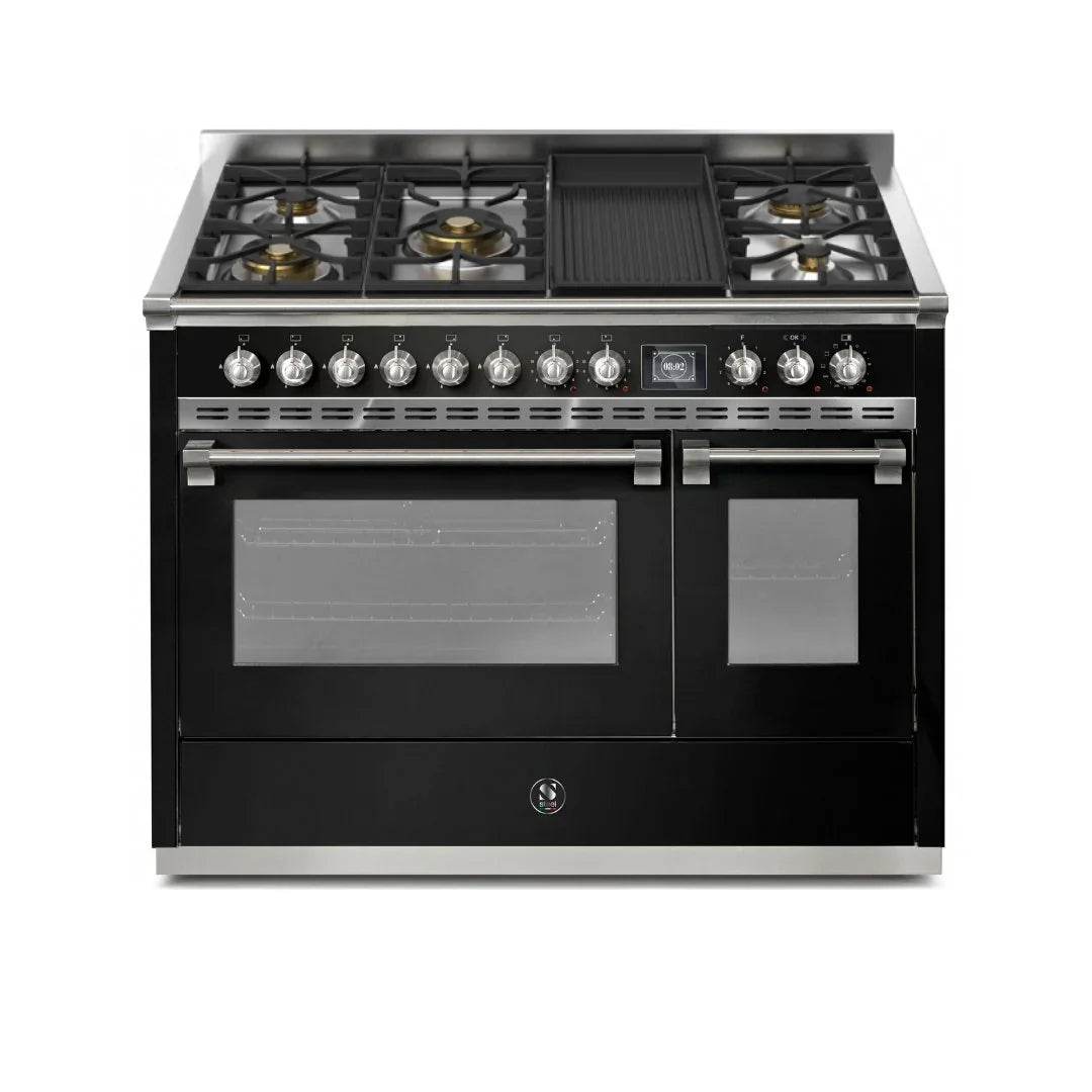 STEEL Cucine Ascot 120 cm - 5 Burners - Gas Fuel - Carvers Interiors - Cookers and Bathroom Showroom Wolverhampton