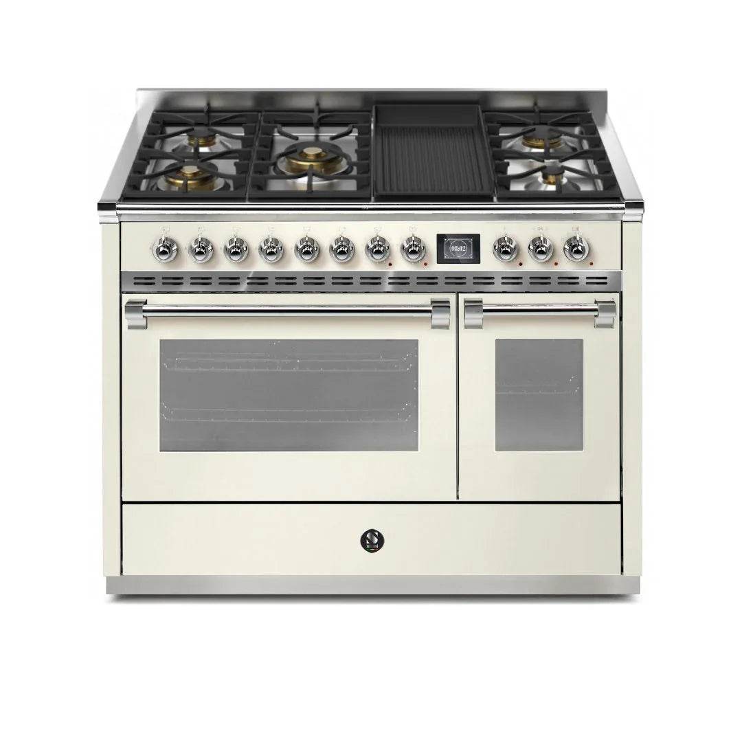 STEEL Cucine Ascot 120 cm - 5 Burners - Gas Fuel - Carvers Interiors - Cookers and Bathroom Showroom Wolverhampton