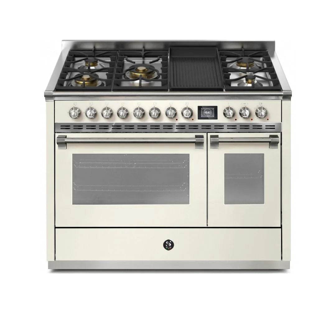 STEEL Cucine Ascot 120 cm - 5 Burners - Gas Fuel - Carvers Interiors - Cookers and Bathroom Showroom Wolverhampton