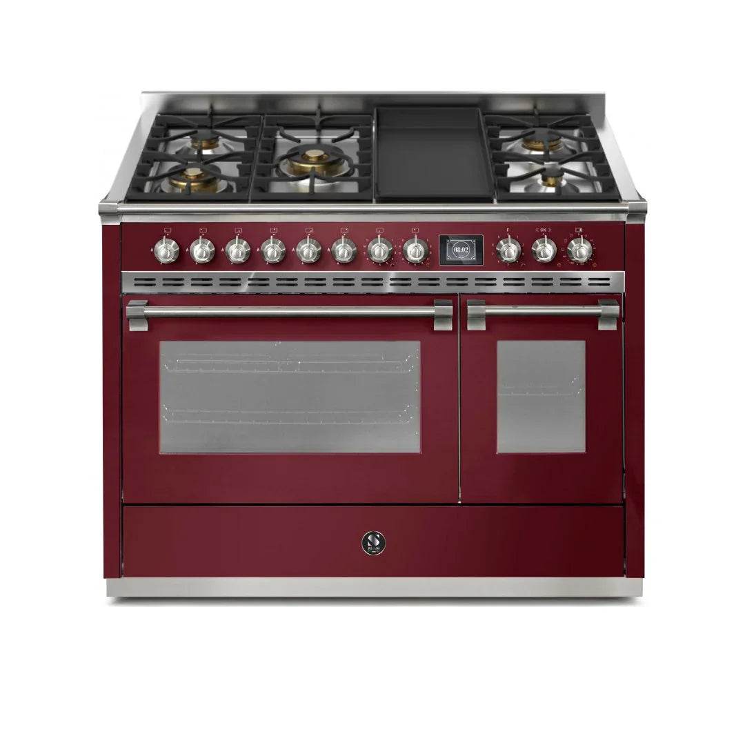 STEEL Cucine Ascot 120 cm - 5 Burners - Gas Fuel - Carvers Interiors - Cookers and Bathroom Showroom Wolverhampton