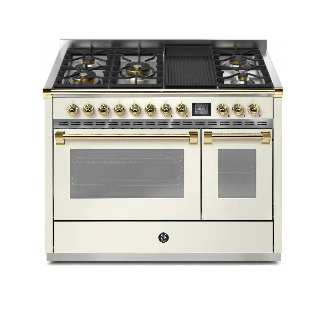 STEEL Cucine Ascot 120 cm - 5 Burners - Gas Fuel - Carvers Interiors - Cookers and Bathroom Showroom Wolverhampton