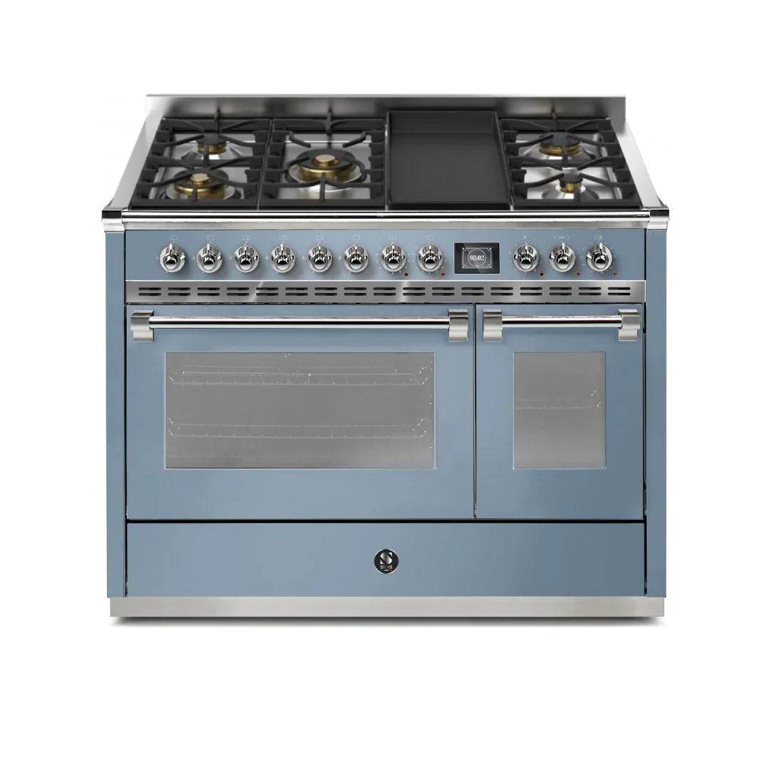 STEEL Cucine Ascot 120 cm - 5 Burners - Gas Fuel - Carvers Interiors - Cookers and Bathroom Showroom Wolverhampton