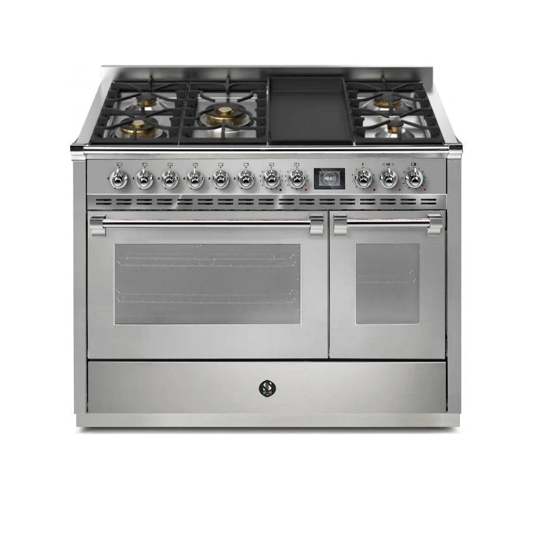 STEEL Cucine Ascot 120 cm - 5 Burners - Gas Fuel - Carvers Interiors - Steel Cucine