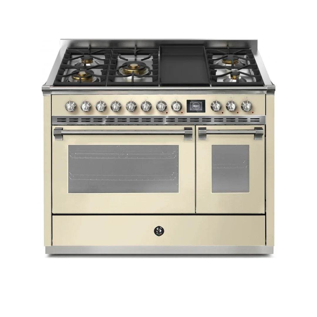 STEEL Cucine Ascot 120 cm - 5 Burners - Gas Fuel - Carvers Interiors - Cookers and Bathroom Showroom Wolverhampton