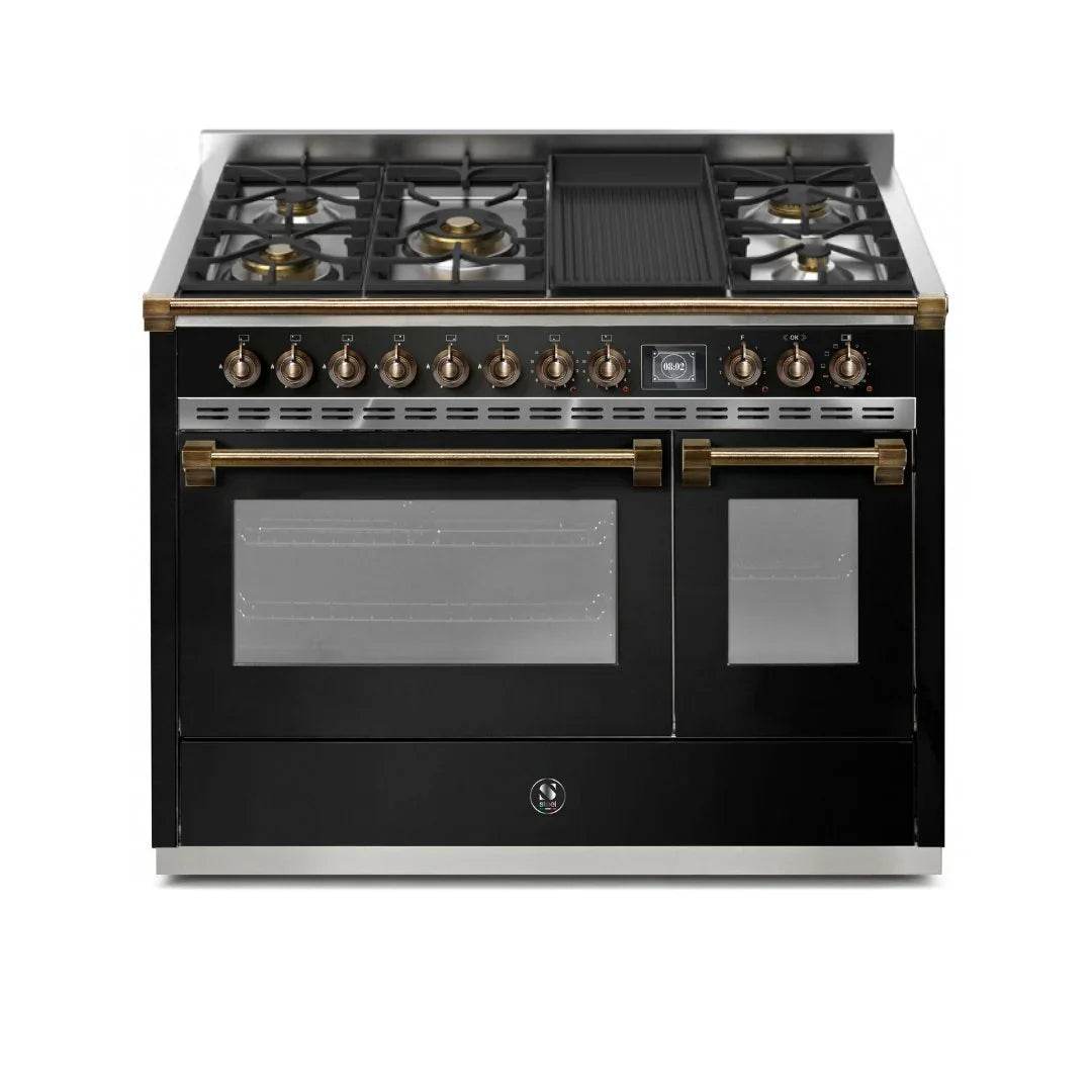 STEEL Cucine Ascot 120 cm - 5 Burners - Gas Fuel - Carvers Interiors - Steel Cucine