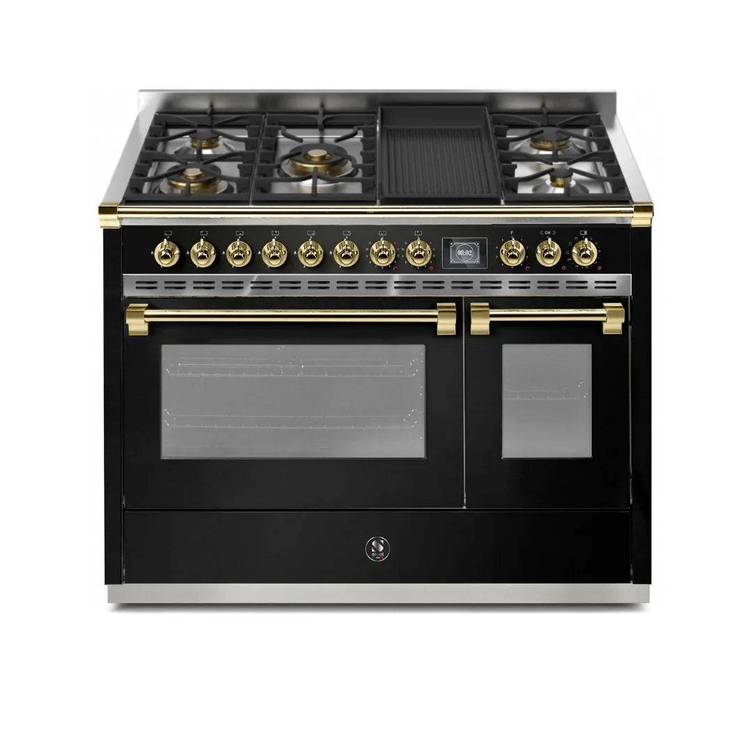 STEEL Cucine Ascot 120 cm - 5 Burners - Gas Fuel - Carvers Interiors - Steel Cucine