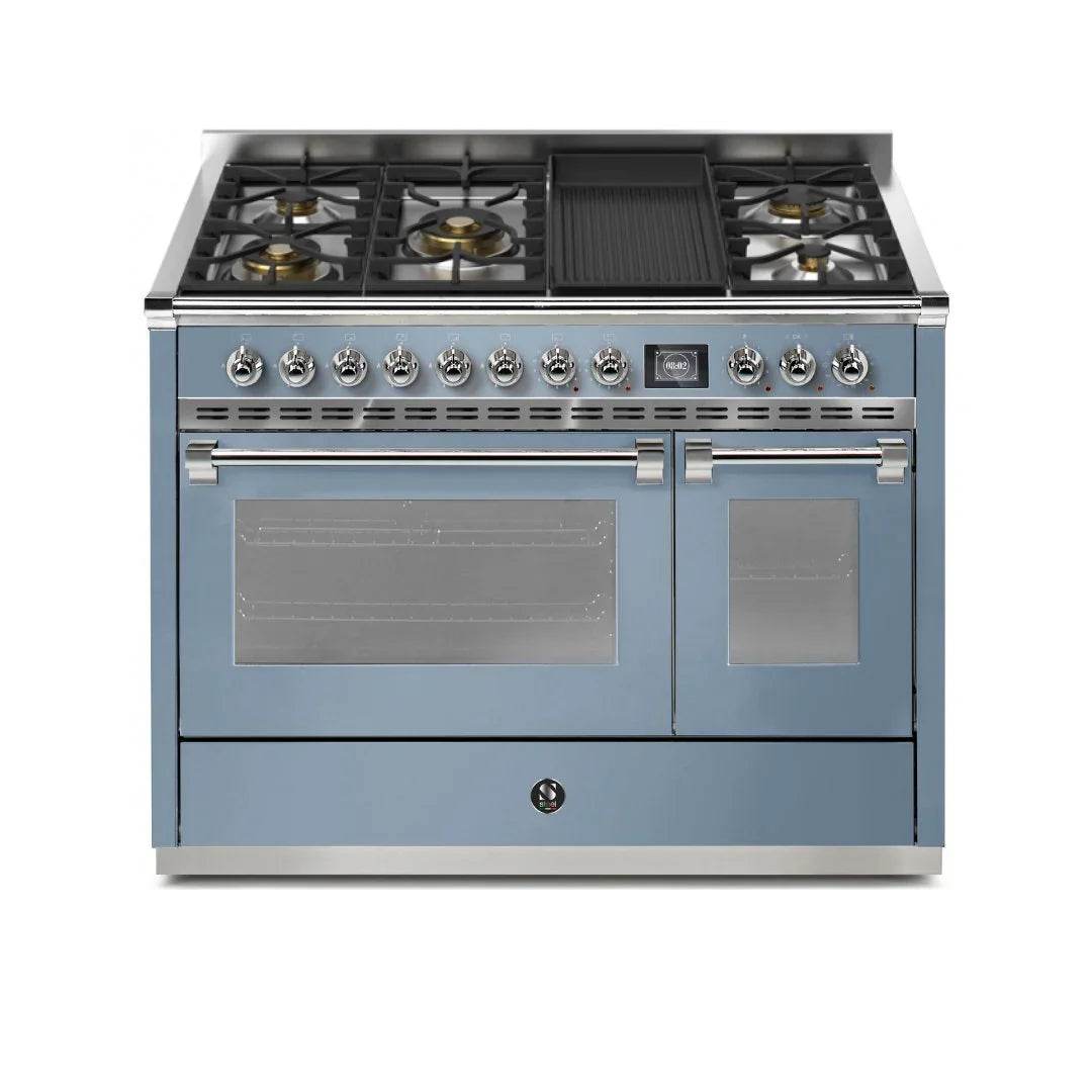 STEEL Cucine Ascot 120 cm - 5 Burners - Gas Fuel - Carvers Interiors - Cookers and Bathroom Showroom Wolverhampton