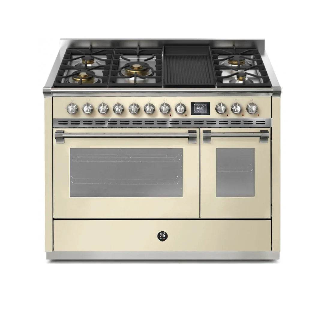 STEEL Cucine Ascot 120 cm - 5 Burners - Gas Fuel - Carvers Interiors - Cookers and Bathroom Showroom Wolverhampton