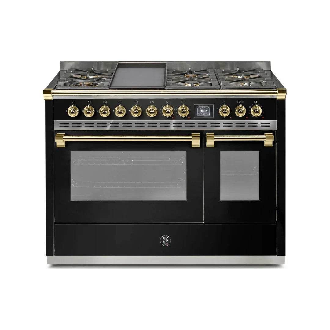 STEEL Cucine Ascot 120 cm - 6 Burners - Gas Fuel - Carvers Interiors - Steel Cucine