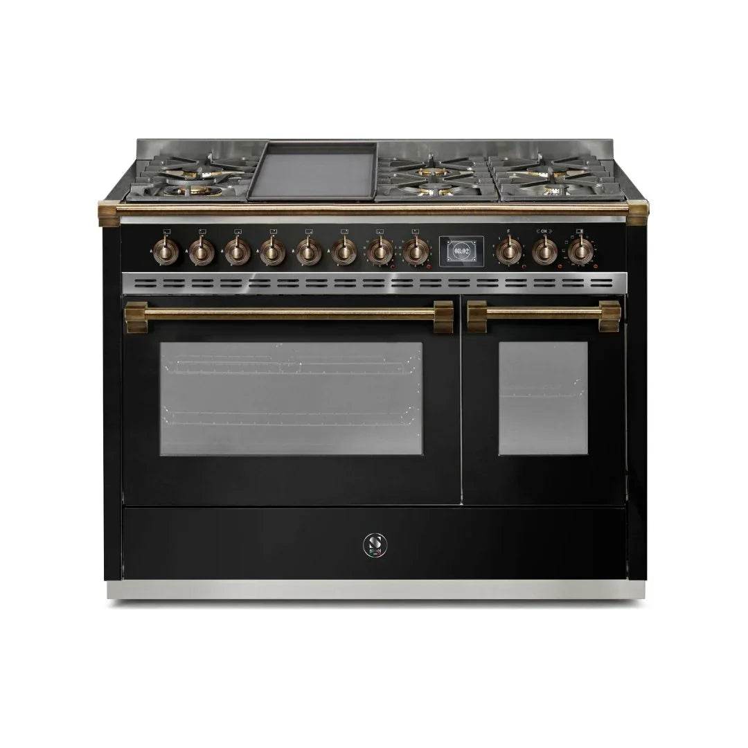 STEEL Cucine Ascot 120 cm - 6 Burners - Gas Fuel - Carvers Interiors - Steel Cucine