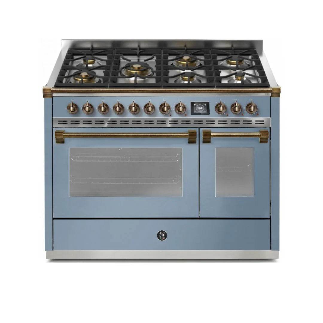 STEEL Cucine Ascot 120 cm - 7 Burners - Gas Fuel - Carvers Interiors - Cookers and Bathroom Showroom Wolverhampton