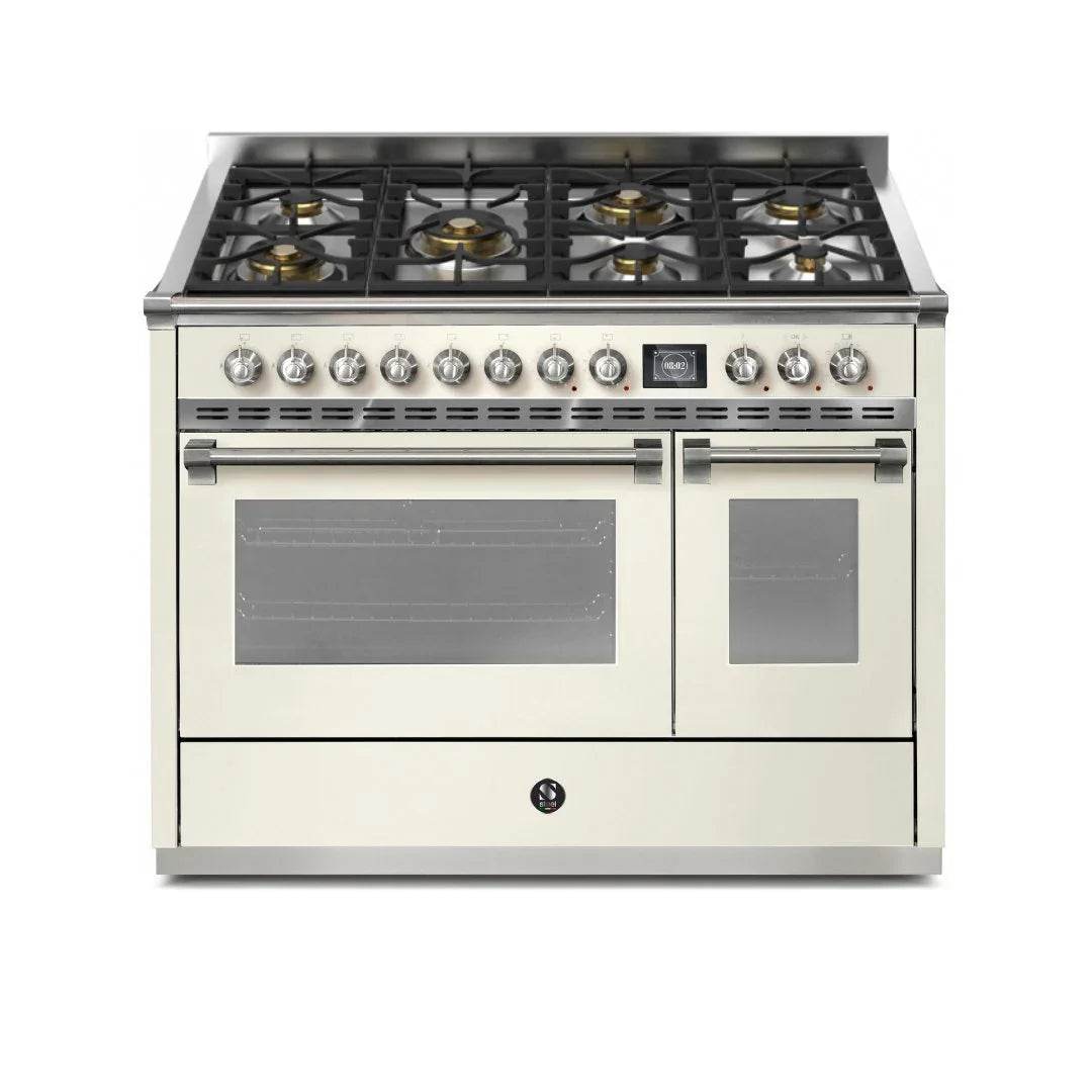 STEEL Cucine Ascot 120 cm - 7 Burners - Gas Fuel - Carvers Interiors - Cookers and Bathroom Showroom Wolverhampton