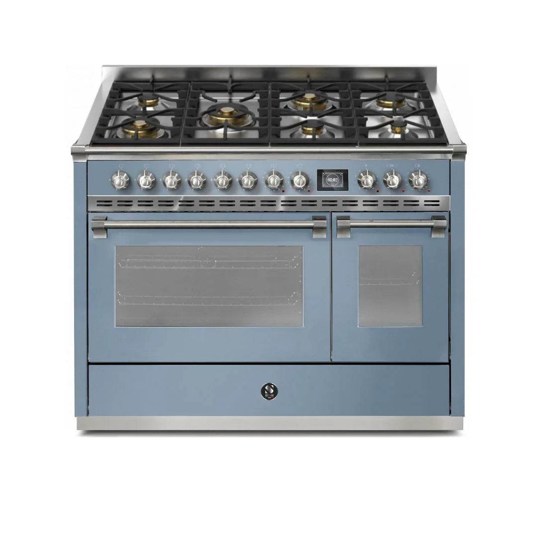 STEEL Cucine Ascot 120 cm - 7 Burners - Gas Fuel - Carvers Interiors - Cookers and Bathroom Showroom Wolverhampton