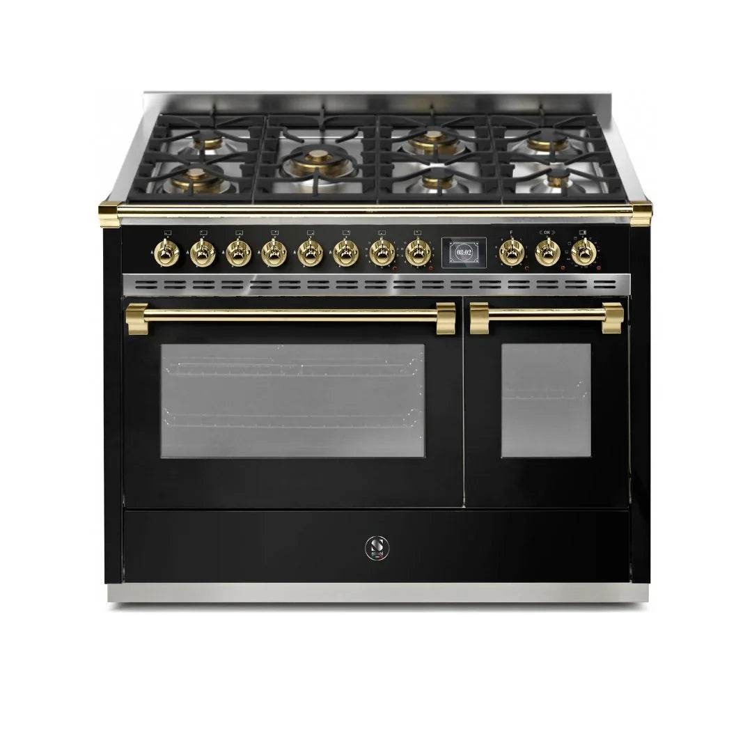STEEL Cucine Ascot 120 cm - 7 Burners - Gas Fuel - Carvers Interiors - Cookers and Bathroom Showroom Wolverhampton