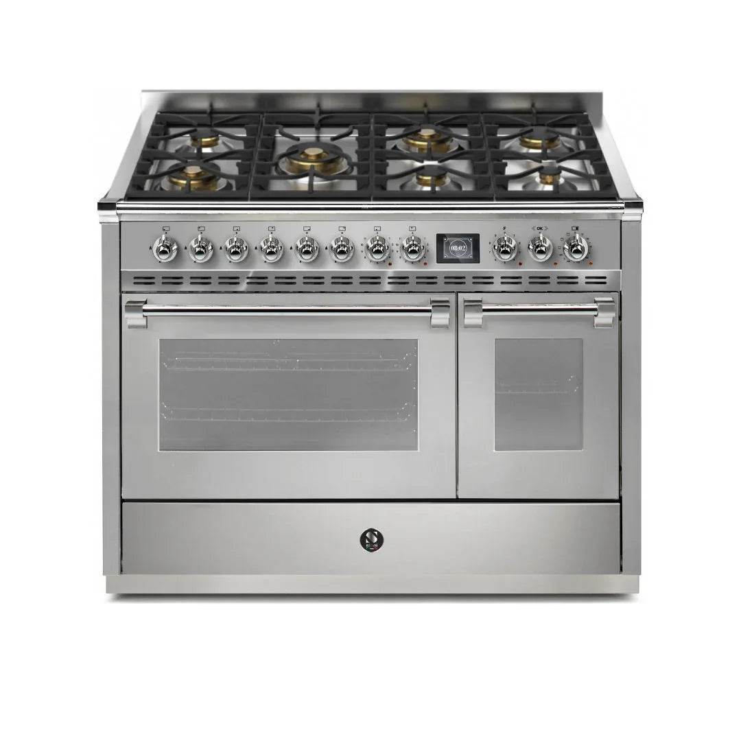 STEEL Cucine Ascot 120 cm - 7 Burners - Gas Fuel - Carvers Interiors - Cookers and Bathroom Showroom Wolverhampton