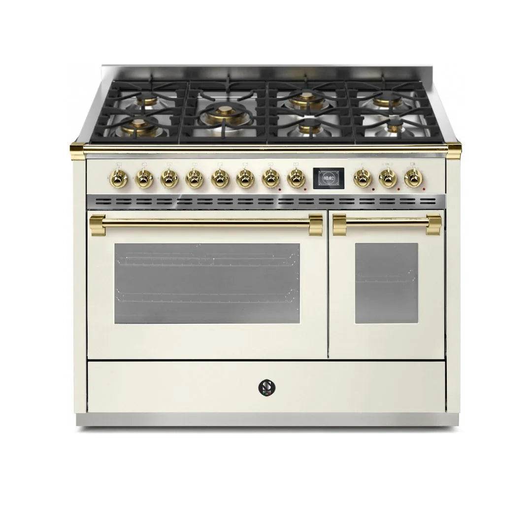 STEEL Cucine Ascot 120 cm - 7 Burners - Gas Fuel - Carvers Interiors - Cookers and Bathroom Showroom Wolverhampton